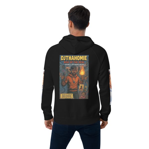 Unisex eco raglan hoodie - Image 5