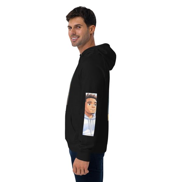 Unisex eco raglan hoodie - Image 6