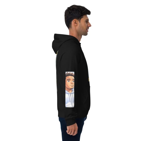 Unisex eco raglan hoodie - Image 8